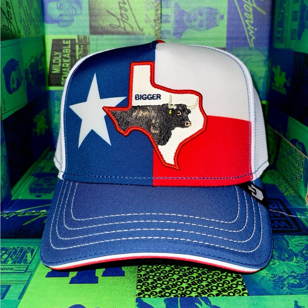 Goorin Bros Blue and Red Texas Trucker Hat